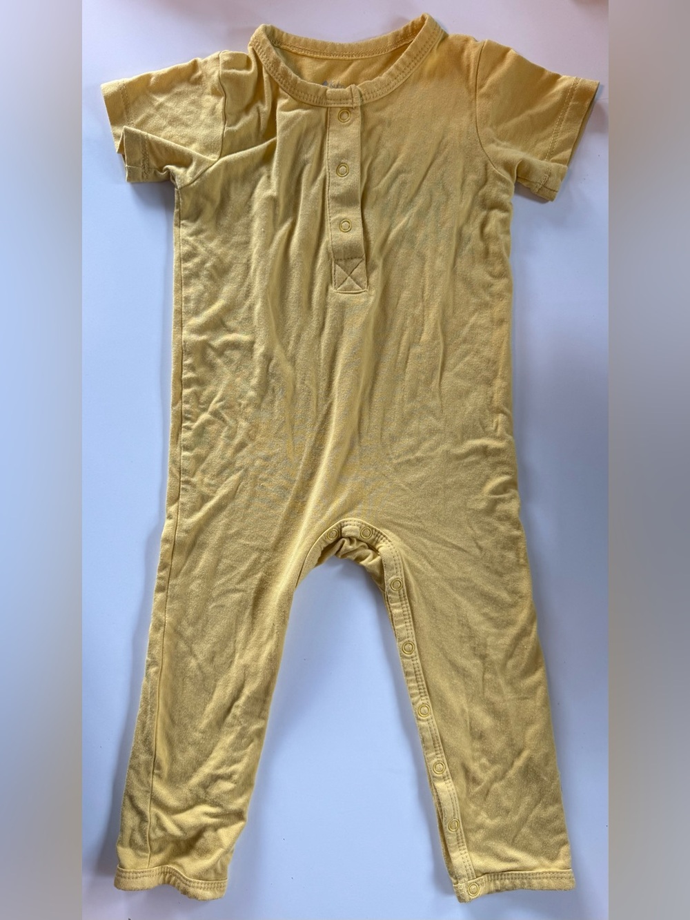 Kyte baby Yellow Toddler Romper with Snap Closure